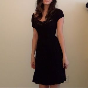 Black lace dress